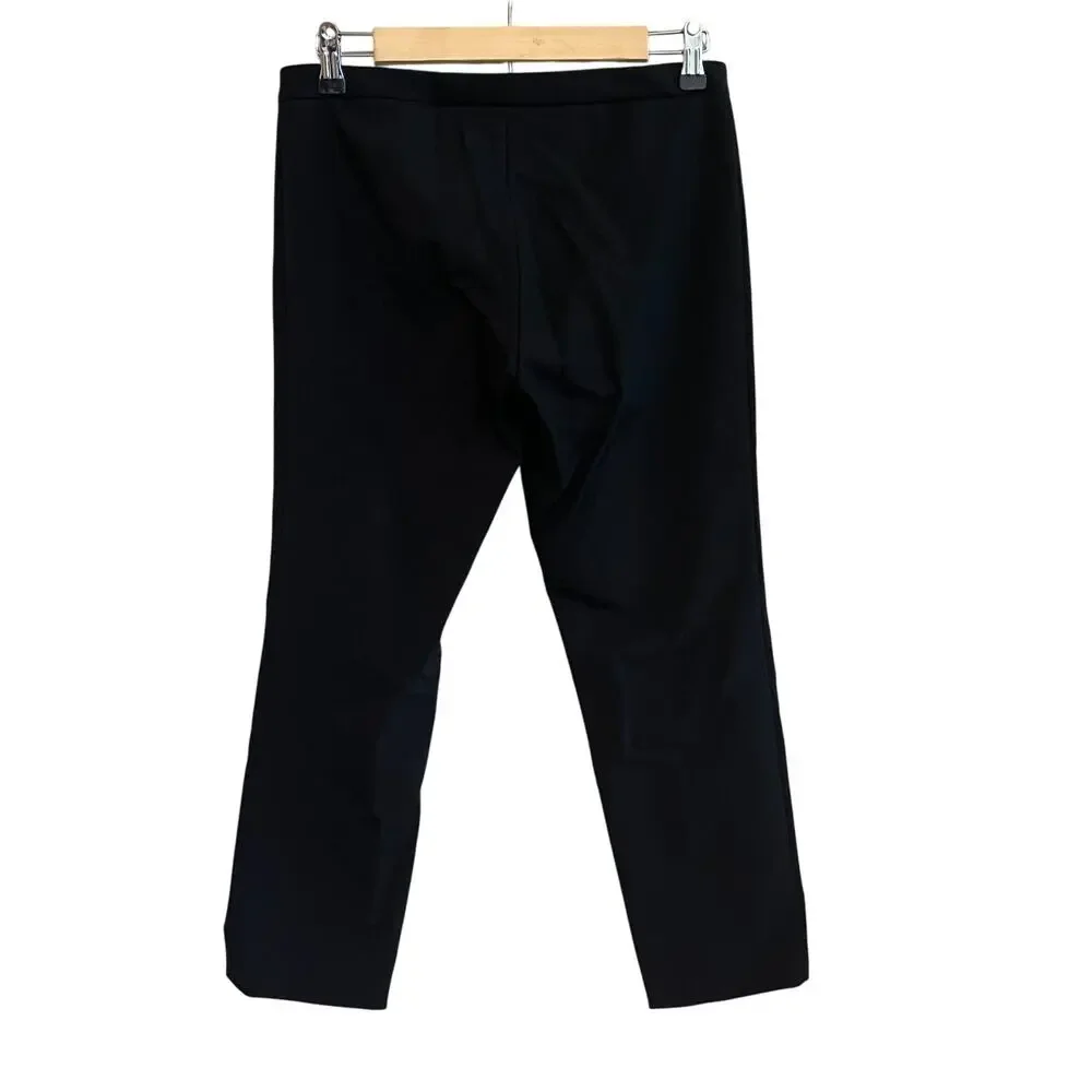 Theory Perform Tech Classic Crop Skinny Pants Black Size 4